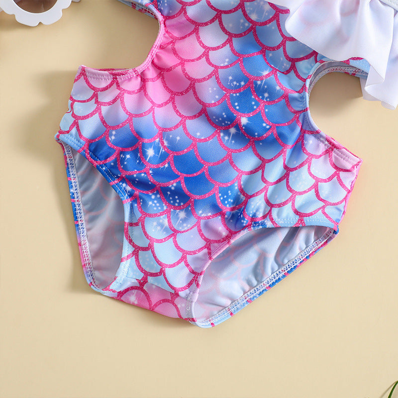 Baby Girls Fishscale One-piece Fashion Swimsuit