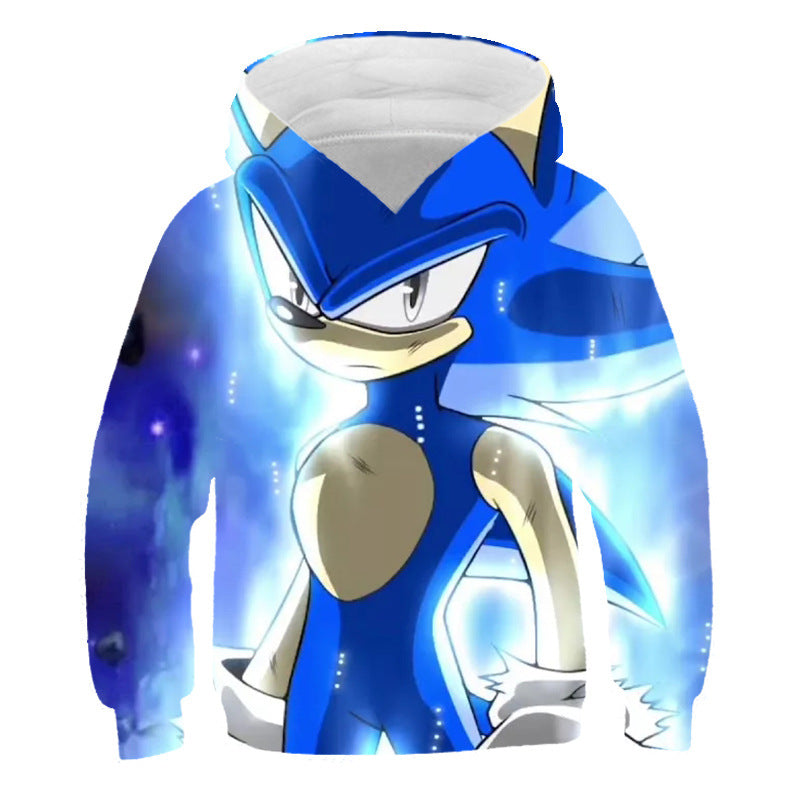 Kid Cartoon Pullover Hoodie 3D Digital Printed Casual Tops
