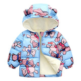 Kid Baby Girl Boy Winter Foreign Thick Cotton-padded Jacket Coats