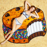 Kid Adults Bikini Beach Donut Cover Up Pareos Beach Sarongs Mats Swimsuits Pajamas