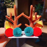 Kid Girl Christmas Hair Clip Small Antler Clip Elk Headdress Three-dimensional Headwear
