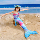 Kid Girl Mermaid Tail Spring Swimsuit