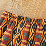 Kid Baby Girls Letter Personalized Printed Flared 2 Pcs Set