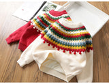 Kid Baby Girl New Year Retro Cashmere Sweater