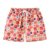 Summer Kids Boy Swimwear Fashion Striped Print Holiday Swimsuit