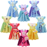 Kid Girl Halloween Plays Costume Party Casual Dress 2 Pcs