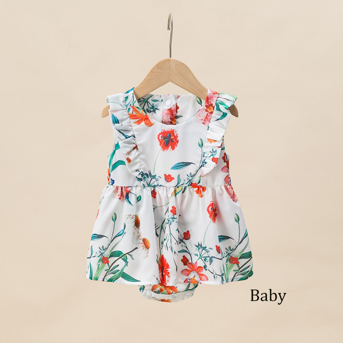 Family Matching Mother Daughter Strap Style Dress