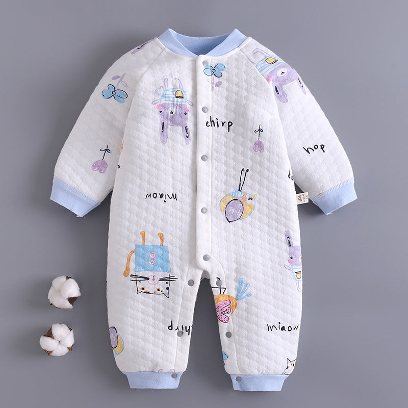 Baby Girl Boy One-piece Autumn Winter Cotton Warm Romper