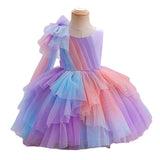 Kid Baby Girl Princess Piano Performance Gradual Evening Party Dresses