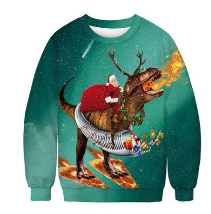 Kid 3D Printed Round Neck Christmas Fashion Hoodie
