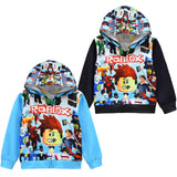 Kid Boy Jacket Zipper Hooded Cardigan Cartoon Game Coats