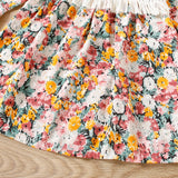 Kid Baby Girls Autumn Ethnic Fringed Flower Dress