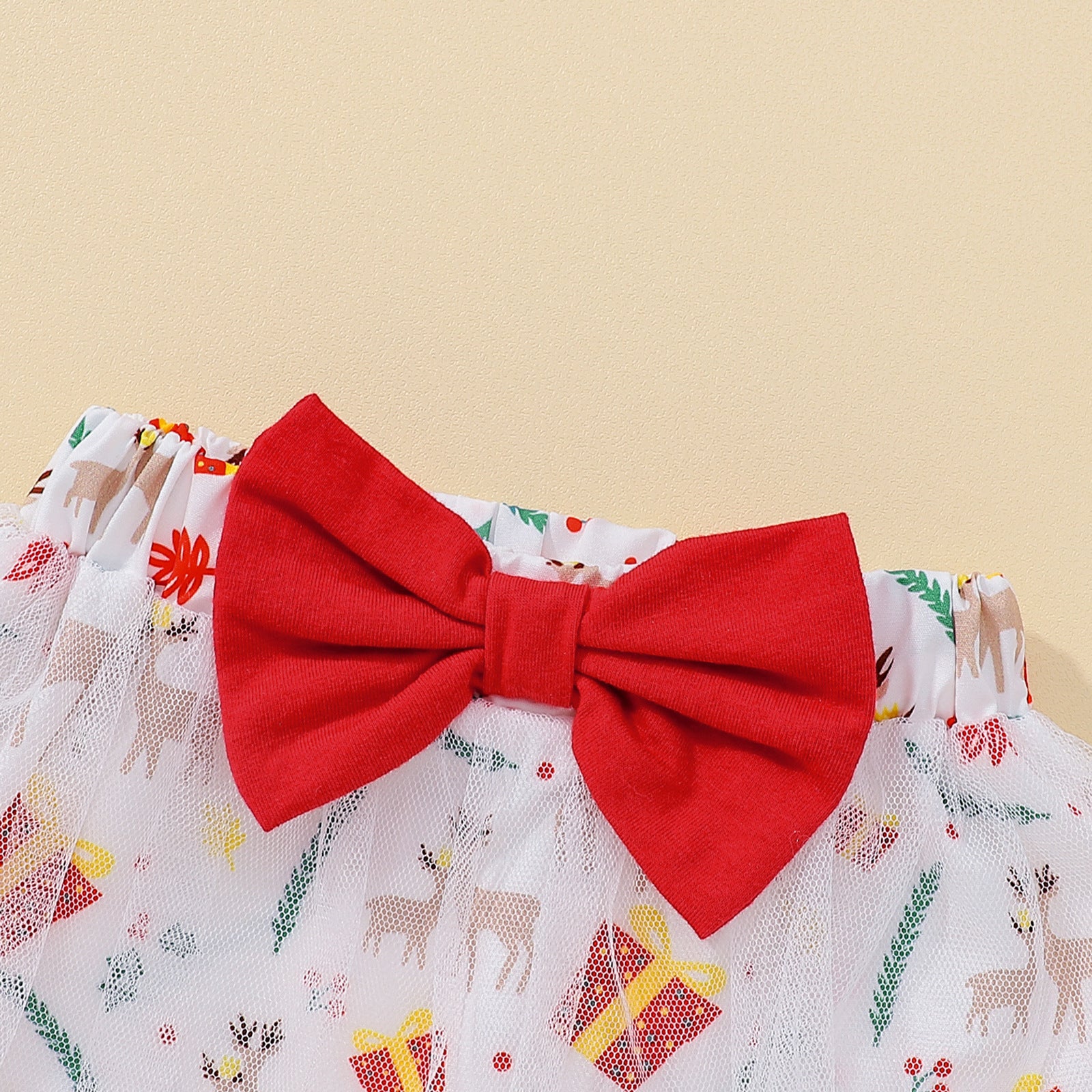 Baby Girls Long Sleeve Christmas Harley Gauze 2 Pcs Set