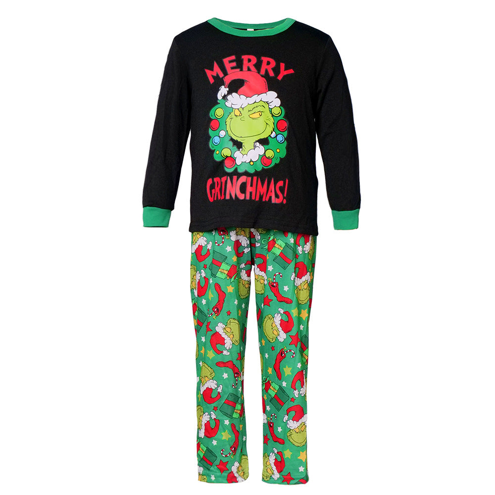 Family Parent-Child Cartoon Characters Christmas Pajamas