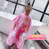 Kid Baby Boy Girl Bath Towel Cotton Hooded Cloak Beach Towel Pajamas