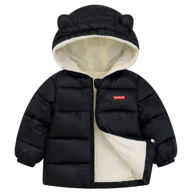 Kid Baby Girl Boy Winter Foreign Thick Cotton-padded Jacket Coats