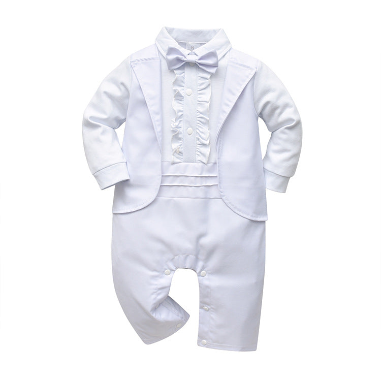 Baby Boy One-piece Baptism Autumn Long Sleeve Rompers