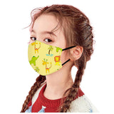 Kid Dinosaur Star Cotton Washable Pluggable Filter Cotton Fashionable 3D Mask