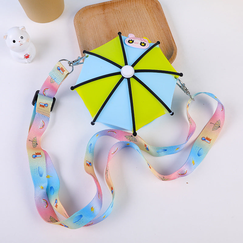 Kid Relieve Stress Puzzle Cartoon Silicone Zero Wallet Personalized Umbrella Bag