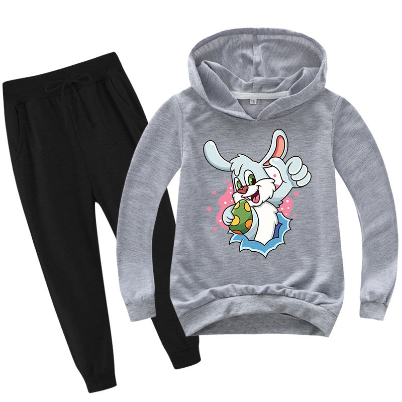 Kid Boy Girl Easter Bunny Cartoon Sets 2 Pcs