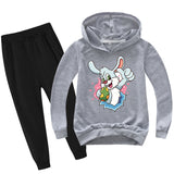 Kid Boy Girl Easter Bunny Cartoon Sets 2 Pcs