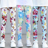 Kid Girls Leggings Travel Pants Student Casual Wear Customizable Leggings Pants