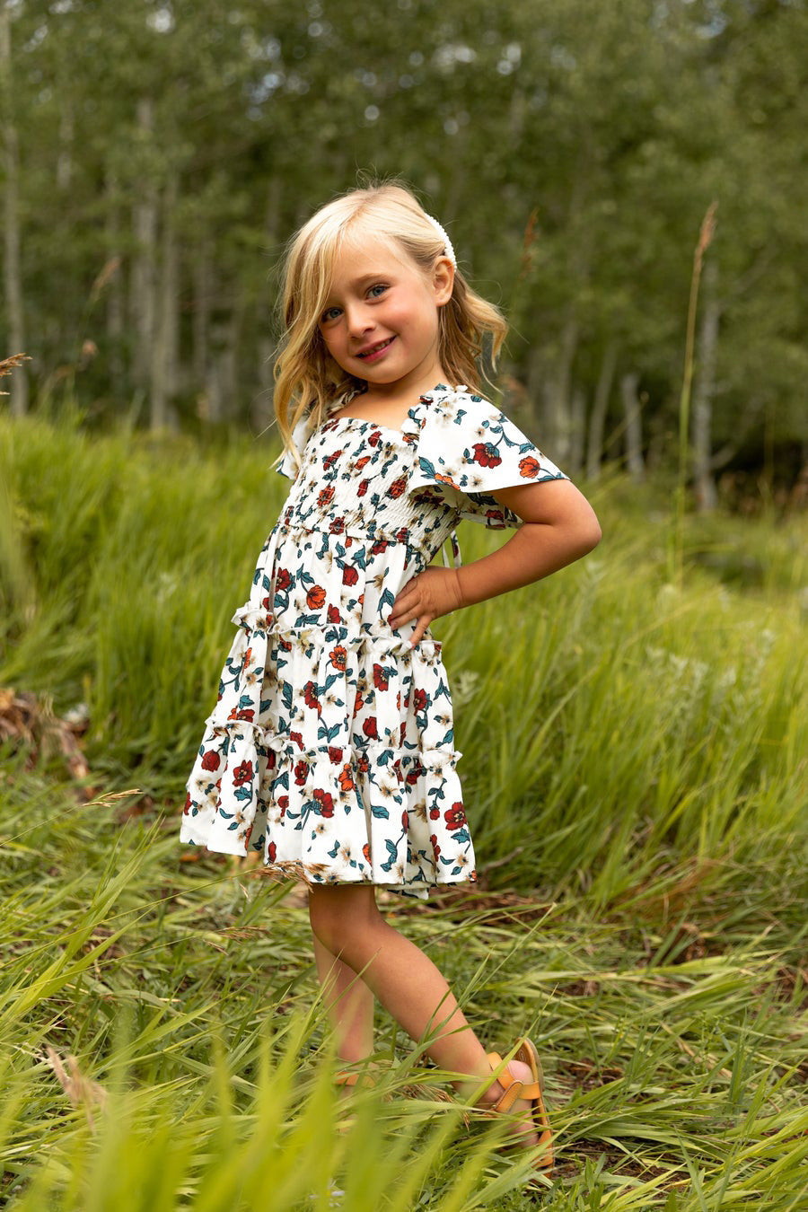 Family Matching Parent-child Sweet Leisure Holiday Dresses