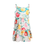 Family Matching Mother-daughter Lovely Print Summer Holiday Dresses
