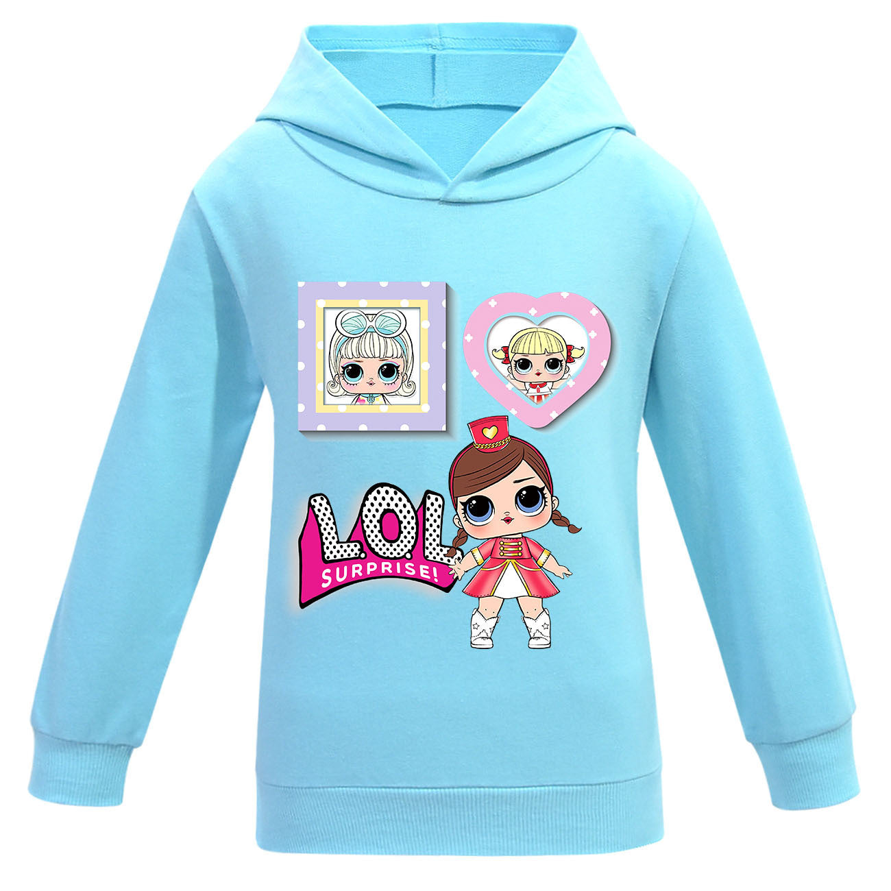 Kid Baby Surprise Doll Fashion Cartoon Girls Long-sleeved Casual Hoodie