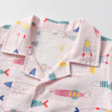 Kid Baby Boy GirlCotton Pajamas Summer Short Sleeve Cartoon Casual 2 Pcs