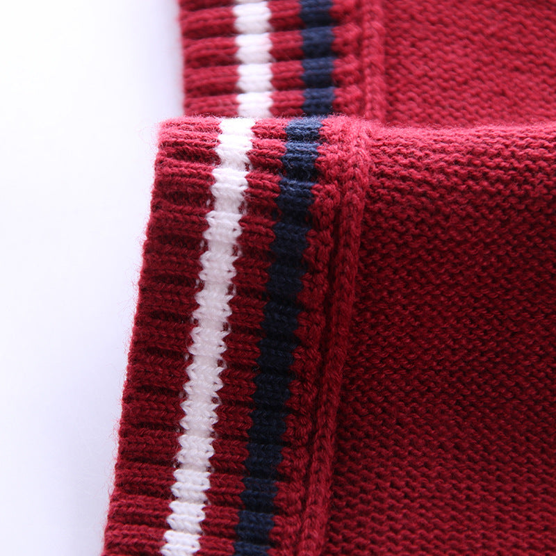 Kid Baby Boys Vest Fall Pure Cotton Knit Casual Sweaters