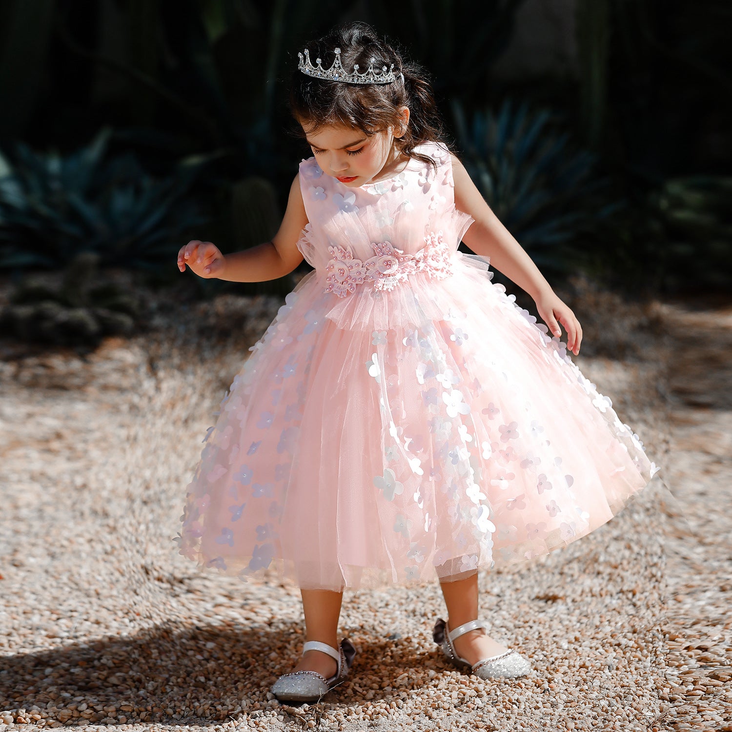 Kids Baby Girl Flower Princess Wash Dress