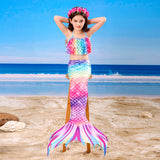 Kid Girl Mermaid Tail Spring Swimsuit