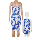 Family Matching Mother Daughter Parent Child Leisure Lovely Dresses