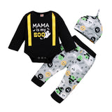 0-18M Baby Spring Autumn Long Sleeve Halloween 3 Pcs Sets