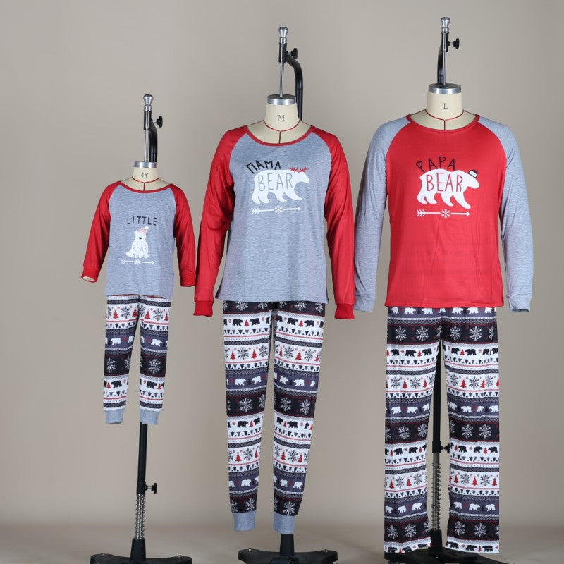 Family Cartoon Anime Cotton Christmas Set Parent-child Pajamas