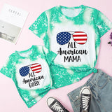 Family Matching Mother Daughter Short Sleeves Cotton T-shirt
