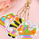 Easter Series Diamond Dotted Key Chain DIY Kid Gifts