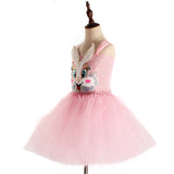 Kid Baby Girl Easter Bunny Plush Rabbit Ears Princess Dress