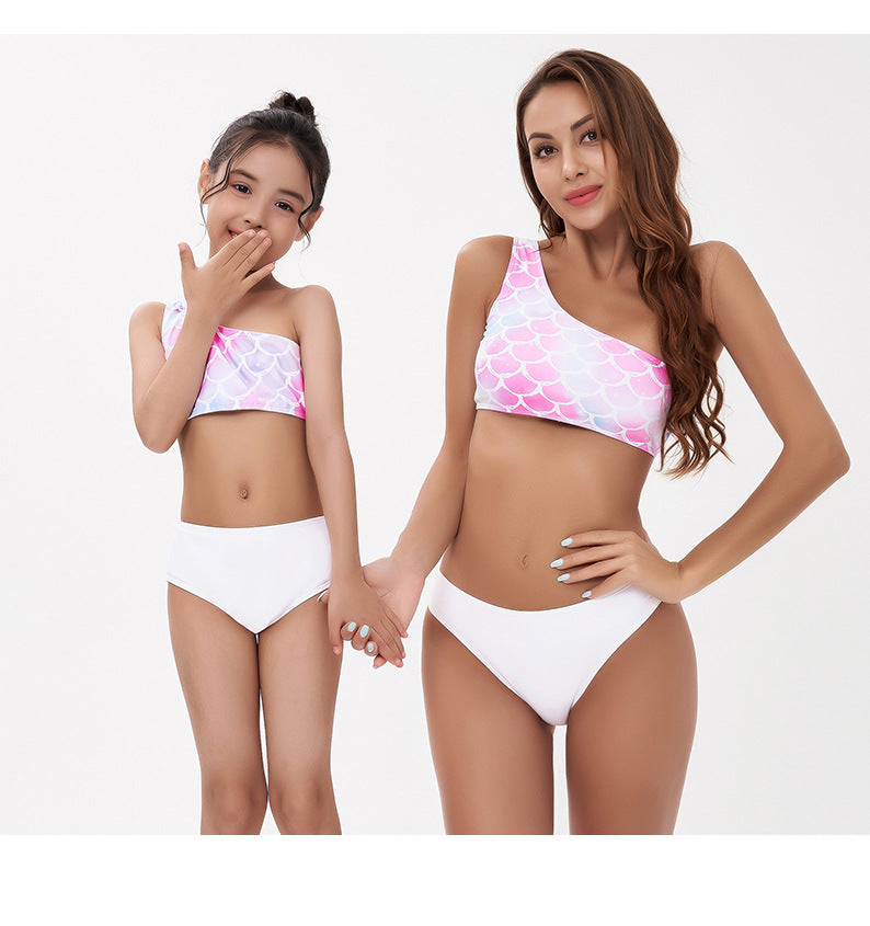 Family Matching Mother-daughter Swimsuit Beauty Fish Bikini