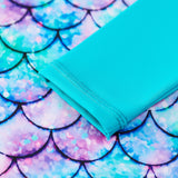 Kid Girls Swimsuit Long-sleeved One-piece Mermaid Swimwear