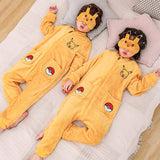 Kid Boy Girl Flannel One-piece Pajamas Warm Animal Winter Home Wear