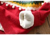 Kid Baby Girl New Year Retro Cashmere Sweater