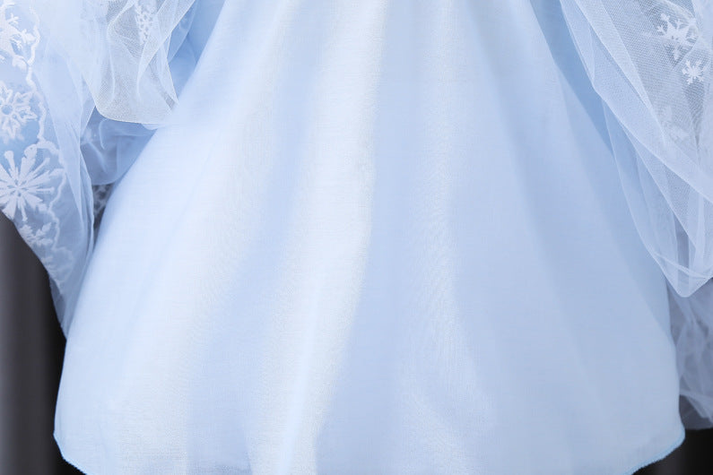 Kid Baby Girls Fashion Princess Frozen Spring Pomp Mesh Dresses