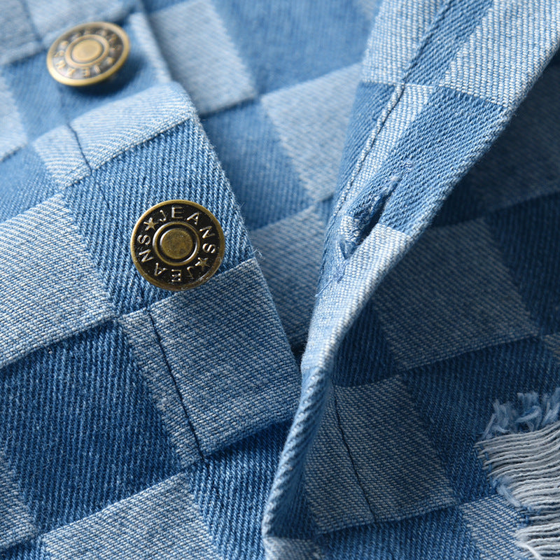 Kid Baby Boy Cowboy Coat Spring Neuter Long Sleeve Leisure Coats