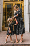 Family Matching Parent-child Bohemian Long Square Collar Dresses