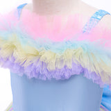 Kid Baby Girl Halloween Dream Colorful Mesh Princess Dress