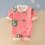 Baby Onesie Fleece Boneless Fall Winter Climbing Milk Silk Rompers