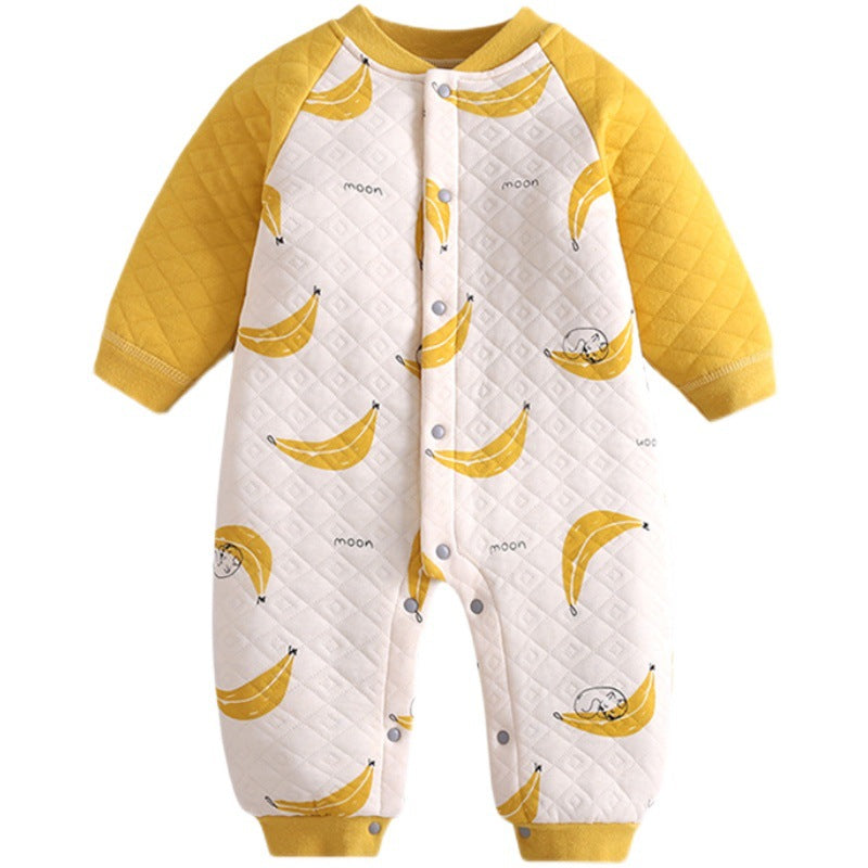 Baby Girl Boy One-piece Autumn Winter Cotton Warm Romper