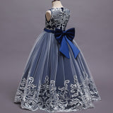 Kid Girl Princess Floral Lace Gown Sequins Gradual Change Dresses